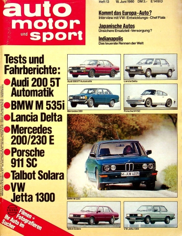 Deckblatt Auto Motor und Sport (13/1980)